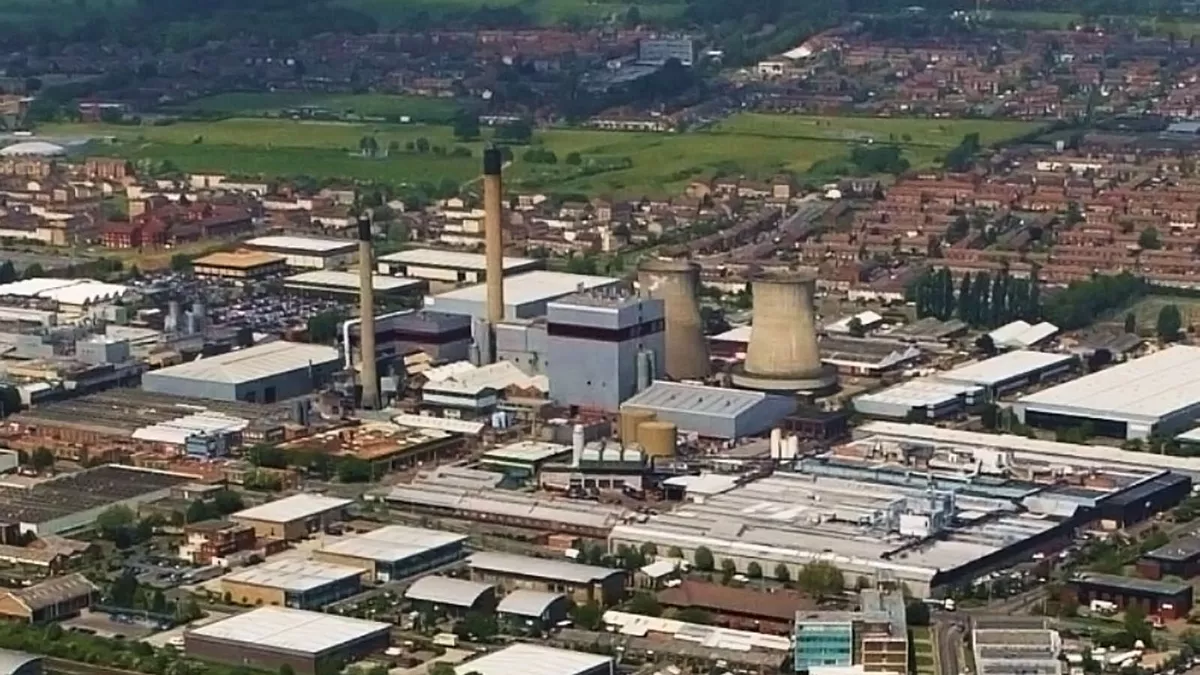 Aerial View of Slough Trading Estate.