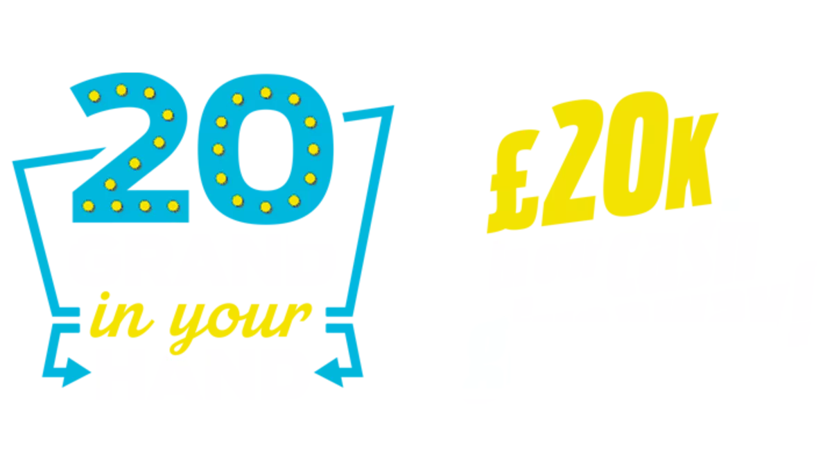 John Guest 20 grand in your hand competition logo.