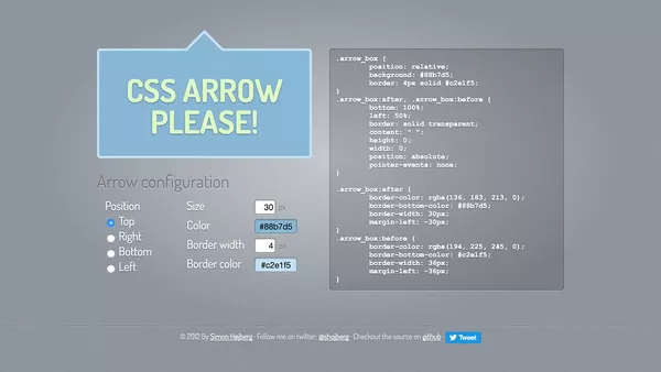 CSS Arrow Please screenshot.