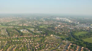 An aerial photograph of Basingstoke.