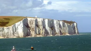The white cliffs of Dover.
