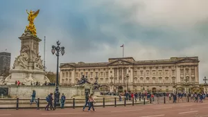 Buckingham Palace in London, England.