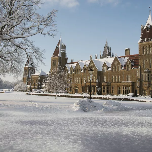 Charterhouse School, Godalming in the snow.