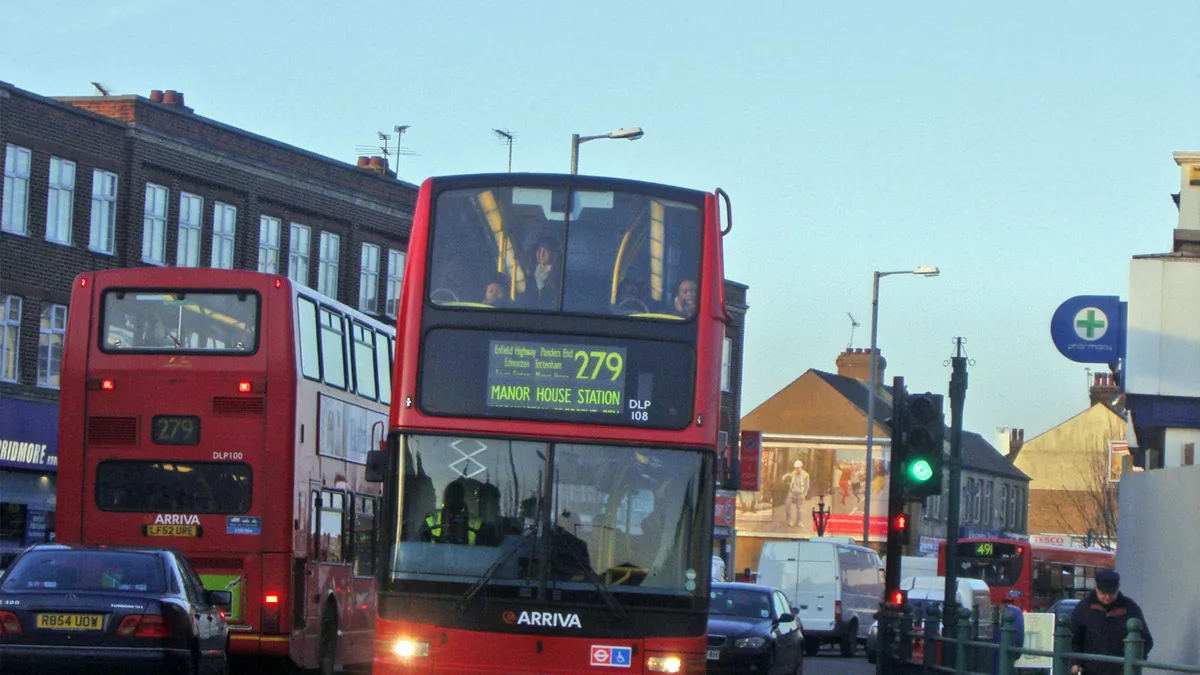 The 279 bus to Enfield.