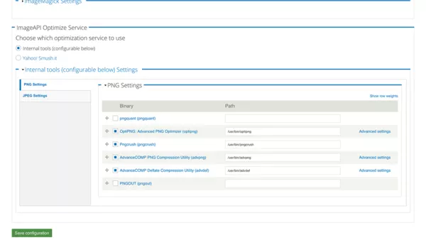 Image toolkit PNG settings screenshot.