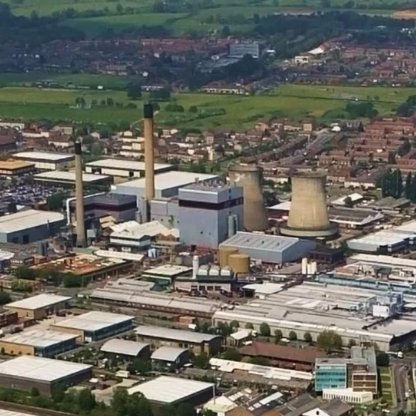 Aerial View of Slough Trading Estate.